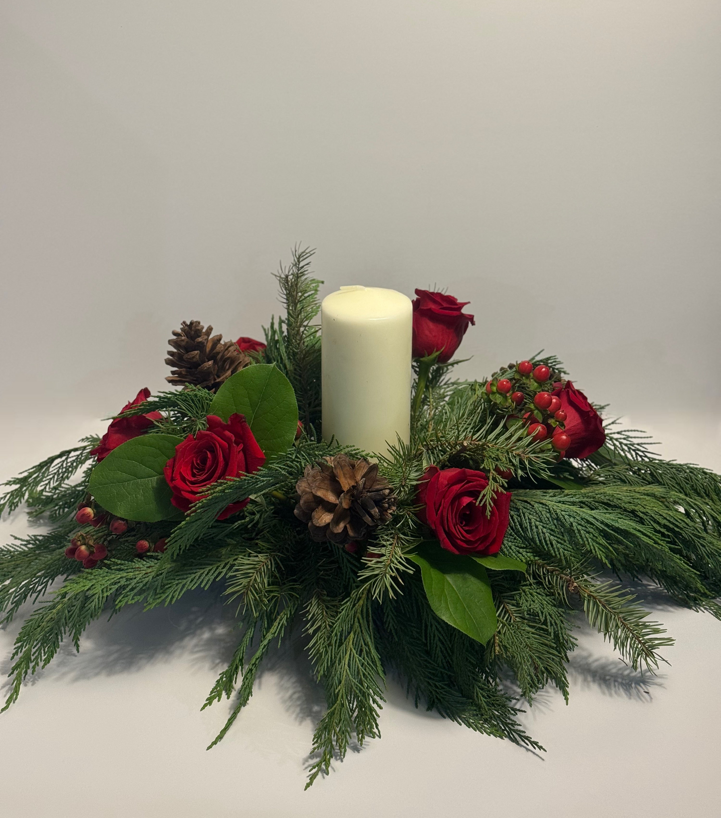Candlelight Christmas Centerpiece