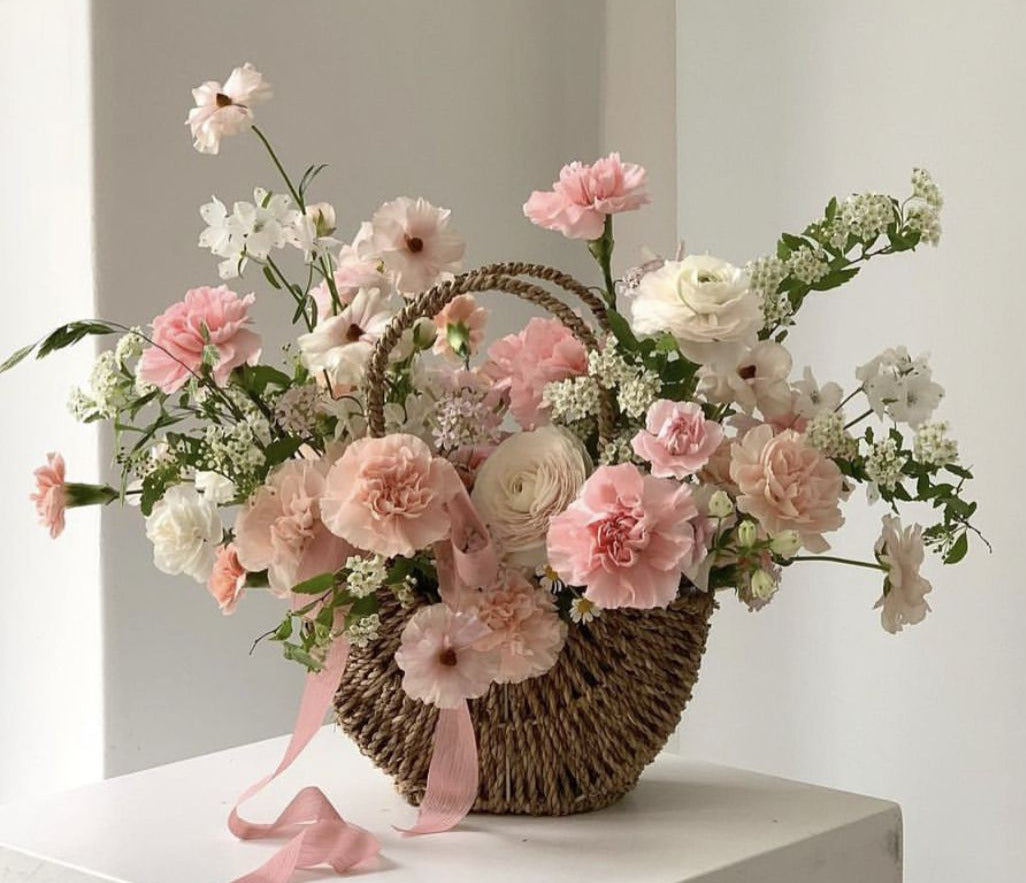 Blush Garden Basket