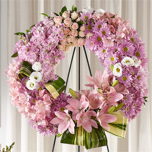 Graceful Pink Wreath