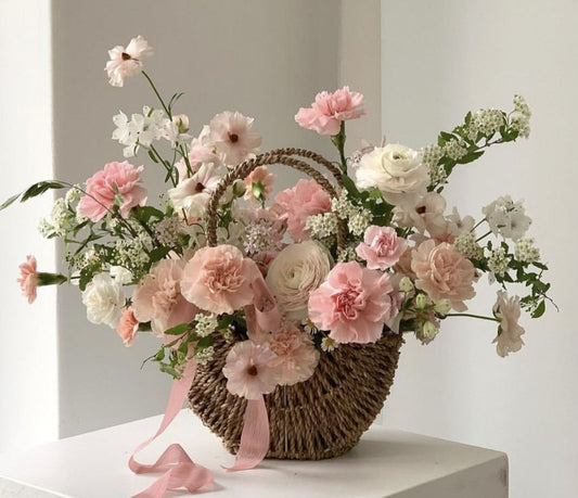 Blush Garden Basket